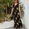 BAIKUTOUAN Bigfoot Long Dress for Women Summer Printed Sleeveless view 2