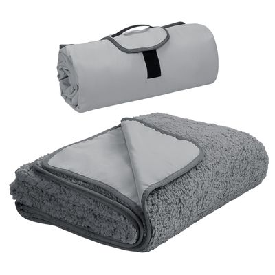 Tirrinia Large Waterproof Outdoor Blanket, Soft Warm Windproof Stadium Blanket with Sherpa Fleece and Foldable for Outdoor Sport, Baseball, Football, Beach, Concerts, Car,59" x 79"