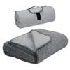 Tirrinia Large Waterproof Outdoor Blanket, Soft Warm Windproof Stadium Blanket with Sherpa Fleece and Foldable for Outdoor Sport, Baseball, Football, Beach, Concerts, Car,59" x 79" view 1