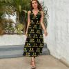 BAIKUTOUAN I Love Guyana Heart Flag Long Dress for Women Summer Printed Sleeveless view 4