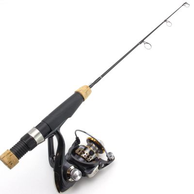 59 Cm Ultra-Short Childrens Fishing Rod, 46 G Ultra-Light Boat Fishing Rod, Ice Fishing Rod, Rod and Roll Combination, Mini Ice Fishing Rod and Reel Set, Beginner Fishing, Bass Fishing ZYHYD