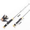 59 Cm Ultra-Short Childrens Fishing Rod, 46 G Ultra-Light Boat Fishing Rod, Ice Fishing Rod, Rod and Roll Combination, Mini Ice Fishing Rod and Reel Set, Beginner Fishing, Bass Fishing ZYHYD view 2