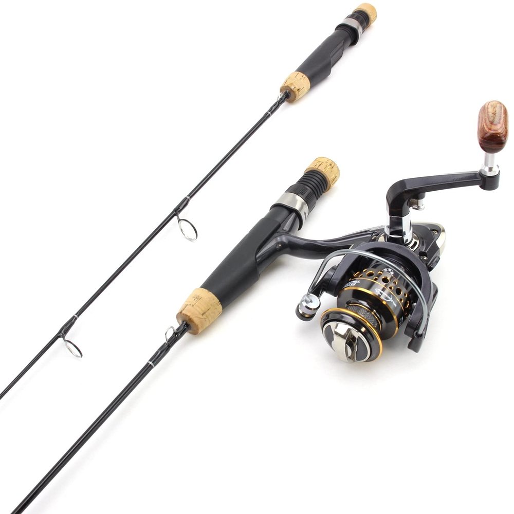 46 G Ultra-Light Boat Fishing Rod Ice Fishing Rod, 59 cm Ultra-Short Childrens Fishing Rod, Rod and Roll Combination, Beginner Fishing, Bass Fishing, Trout Rod ZYHYD (Color : Rod+Reel)