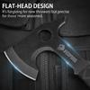 NedFoss Throwing Axe Set, 10.2'' Full Tang Throwing Hatchet with Sheath, Updated TPR Rubber Wrapped Handle, Perfect for Competition and Recreation view 4