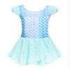 Arshiner Girls Ruffle Sleeve Ballet Dance Dress Crisscross Back Tutu Skirted Leotard view 2