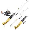 New Ultra-Light Boat Fishing Rod Ice Fishing Rod, 62 cm Ultra-Short Childrens Fishing Rod, Roll Combo, Beginner Fishing, Children Fishing, Bass Fishing, Trout Rod ZYHYD (Color : Rod+Reel) view 2