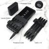 HUAAO Upgraded Ballistic Dart Launcher, Metal Darts Accurate Shooting Within 20ft for Hunting Shooting Camping Self-Defense and Survival, Unique Gift for Men (Black) view 2