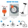 Shappy 2 Pcs Stand up Paddle Board Pump Adapter Strong Sealing Inflatable Boat Sup Pump Adaptor Quick Inflation Conventional Air Valve Adapter for Inflatable Kayak Stand up Paddle Board(Orange) view 3