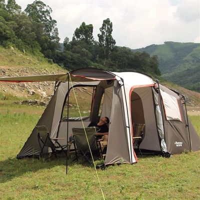 LCJD 5-8 Man Tent Camping Tent, Tunnel Tent, Cabin Tent 6 Person for Family, Outdoor Canopy Tent with Carrying Bag Easy to Set Up, Windproof Fabric for Kids, Camping, Beach, and Outdoor (Color :