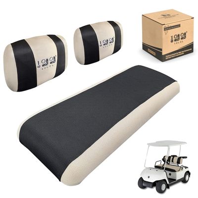 10L0L Golf Cart Seat Covers for Yamaha G2 G8 G9 G16 G19 G22 & Club Car DS Pre-2000 EZGO Marathon, Front Seat Cover, Washable Breathable Polyester Mesh Cloth, Warm in Winter & Cool in Summer