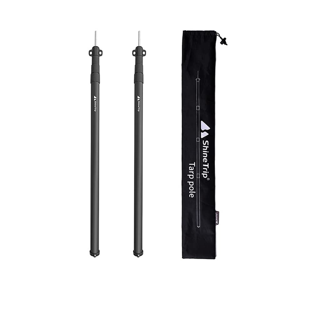 ShineTrip Outdoor Aluminum Alloy Canopy Support Pole Adjustable Camping Pole Lengthen Sunshade Tarpaulin Bracket