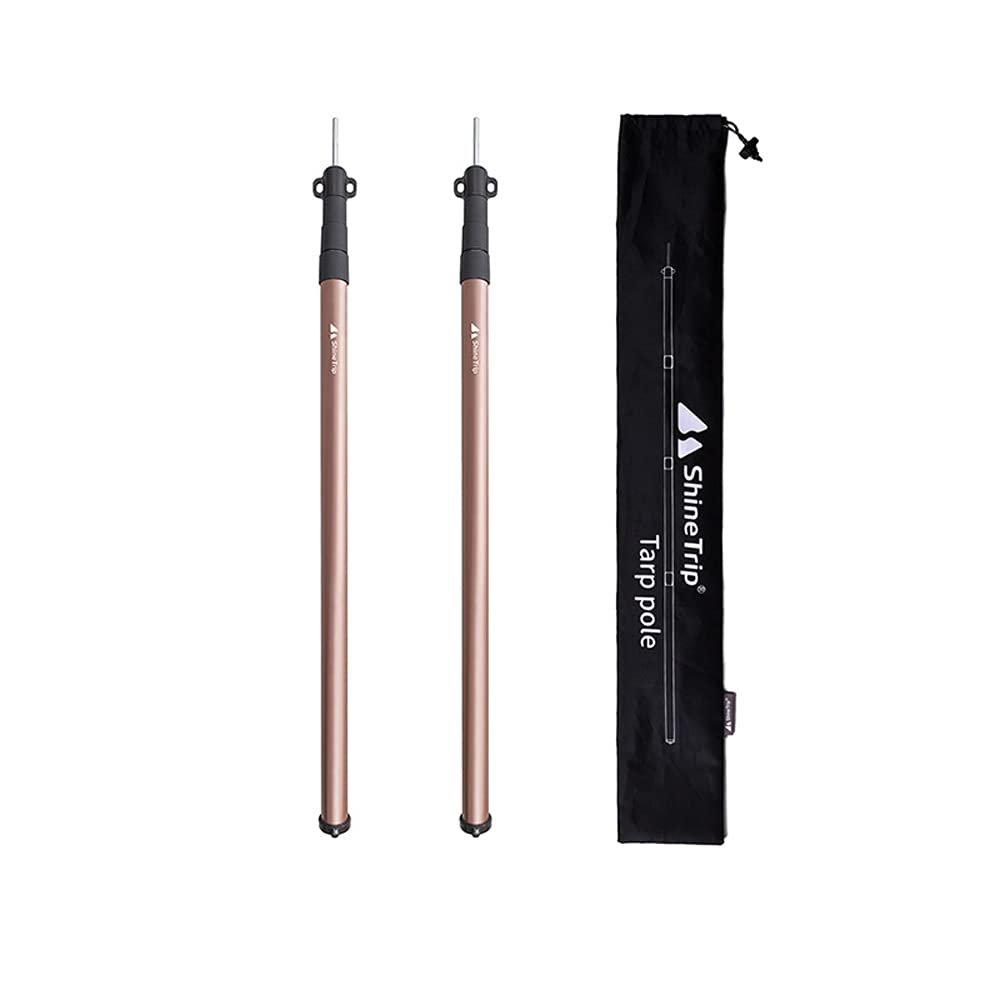 ShineTrip Outdoor Aluminum Alloy Canopy Support Pole Adjustable Camping Pole Lengthen Sunshade Tarpaulin Bracket