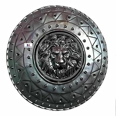 Nautical-Mart Medieval Shield Lion Legion Shield Templar Viking Norman Knight Iron Shield (22 Inches)