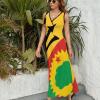 BAIKUTOUAN Barbados Oromo Liberation Front Flag Long Dress for Women Summer Printed Sleeveless view 2
