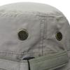 ESTELLEF Unisex Sun Hat with Neck Flap Cover Fishing Safari Cap Neck Protection,UPF 50+ (Color : Light Gray+Military Green) view 4