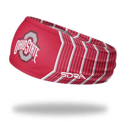 College Non Slip Tapered Headband - College Basketball, Football, Baseball, and Game Day (The Ohio State University Tapered Headband)