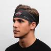 College Non Slip Tapered Headband - College Basketball, Football, Baseball, and Game Day (The Ohio State University Black Tapered Headband) view 2