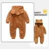 Mokitoni Blue Baby Romper Snowsuit Bear Onesie Cartoon Coat Fleece Jumpsuit 6-12 months view 2