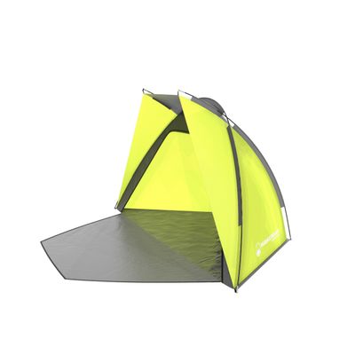 Beach Tent Sun Shelter for Shade with UV Protection, Water and Wind Resistant, Easy Set Up and Carry Bag by Wakeman Outdoors (Yellow)