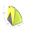 Beach Tent Sun Shelter for Shade with UV Protection, Water and Wind Resistant, Easy Set Up and Carry Bag by Wakeman Outdoors (Yellow) view 2