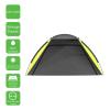 Beach Tent Sun Shelter for Shade with UV Protection, Water and Wind Resistant, Easy Set Up and Carry Bag by Wakeman Outdoors (Yellow) view 3