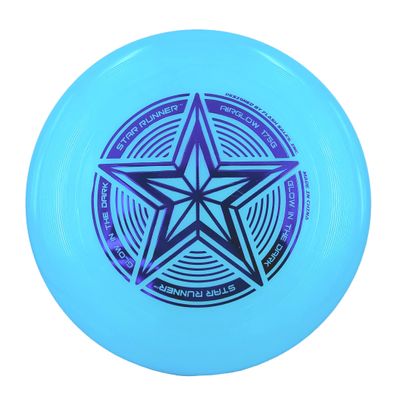INGEAR Start Runner Glow in The Dark Ultimate Frisbee Disc 175 Grams Disc Golf Disc (Blue)
