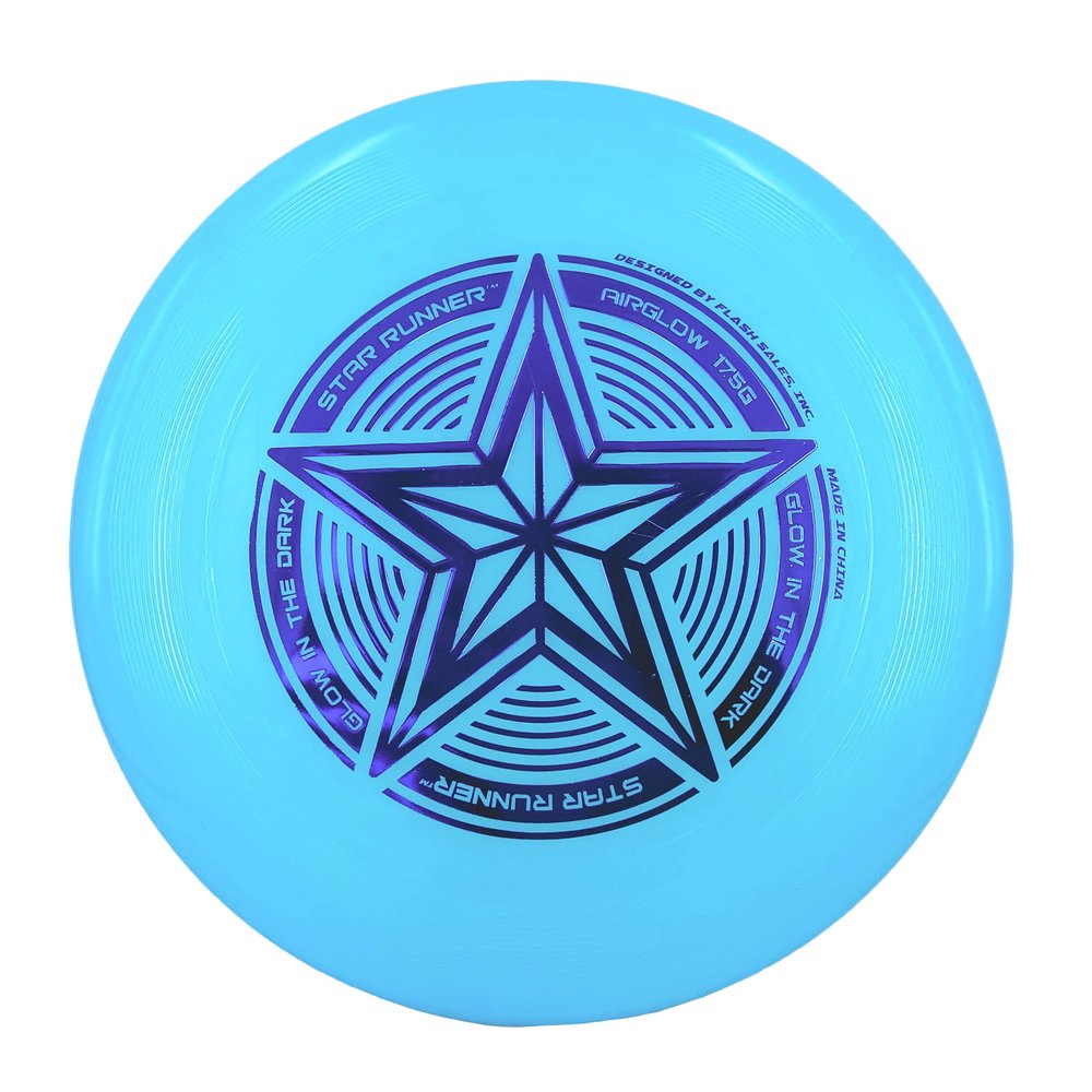 INGEAR Start Runner Glow in The Dark Ultimate Frisbee Disc 175 Grams Disc Golf Disc (Blue)