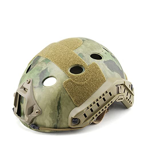 ACEXIER Tacitcal Fast Airsoft Helmet PJ Type Advanced Adjustment w/NVG Shroud+Side Rail Army Military Tactical Helmet Sport CS Airsofty Paintball Base Jump(53-60cm) Protective Helmet