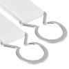 Buyless Fashion Kids Toddlers Baby Adjustable Elastic Stretch Belt with Silver Twisted Buckle - 5095-White view 2