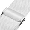 Buyless Fashion Kids Toddlers Baby Adjustable Elastic Stretch Belt with Silver Twisted Buckle - 5095-White view 3