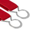 Buyless Fashion Kids Toddlers Baby Adjustable Elastic Stretch Belt with Silver Twisted Buckle - 5095-Red view 2