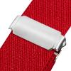 Buyless Fashion Kids Toddlers Baby Adjustable Elastic Stretch Belt with Silver Twisted Buckle - 5095-Red view 3