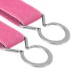 Buyless Fashion Kids Toddlers Baby Adjustable Elastic Stretch Belt with Silver Twisted Buckle - 5095-Fushia view 2