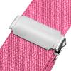 Buyless Fashion Kids Toddlers Baby Adjustable Elastic Stretch Belt with Silver Twisted Buckle - 5095-Fushia view 3