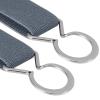 Buyless Fashion Kids Toddlers Baby Adjustable Elastic Stretch Belt with Silver Twisted Buckle - 5095-Denim-Blue view 2