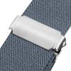 Buyless Fashion Kids Toddlers Baby Adjustable Elastic Stretch Belt with Silver Twisted Buckle - 5095-Denim-Blue view 3