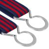 Buyless Fashion Kids Toddlers Baby Adjustable Elastic Stretch Belt with Silver Twisted Buckle - 5095-Navy-Red-Stripe view 2