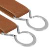 Buyless Fashion Kids Toddlers Baby Adjustable Elastic Stretch Belt with Silver Twisted Buckle - 5095-Camel view 2