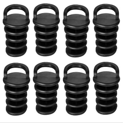 Black Kayak Scupper Plug | Replacement Stopper Plugs for Kayak, Canoe Boat Drain Holes (8)