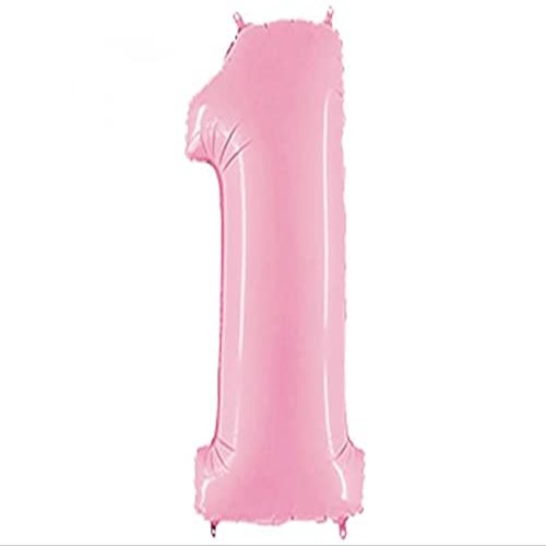 Megaloons : Number ''1'' Pastel Pink 40''