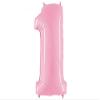 Megaloons : Number ''1'' Pastel Pink 40'' view 1