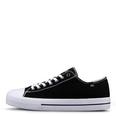 Lugz Mens Stagger Lo Sneaker, Black/White, 7 US