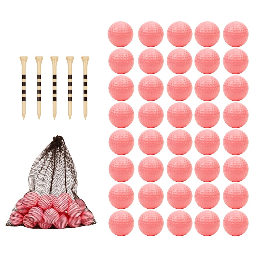 Bac-kitchen 40 Pack Foam Golf Practice Balls - Realistic Feel and Limited Flight Training Balls for Indoor or Outdoor