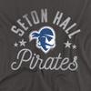 Seton Hall University Official Pirates Unisex Adult T-Shirt, Charcoal, 5X-Large view 2
