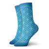 GULTMEE Funny Compression Socks Women and Men,Flower Of Life Grid Pattern Consisting Of Types Overlapping Circles Theme,Best for Circulation,Running,Athletic,Nurse,Travel, -12 inch view 1