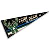 Milwaukee Bucks Fear The Deer Pennant Flag view 1