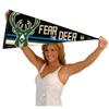 Milwaukee Bucks Fear The Deer Pennant Flag view 4