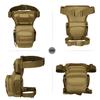 SunForMorning Tactical Drop Leg Bag Military Tool Gear Fanny Thigh Pack Molle Utility Airsoft Motorcycle Cycling Waist Gear Pouch (1 Patch Included), Brown view 2