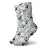 Owls Funny Compression Socks Women and Men,Wintertime Pattern With Cute Characters And Snow Flowers Stars Doodle Style Xmas Theme,Best for Circulation,Running,Athletic,Nurse,Travel,Multicolor -12 inch view 1