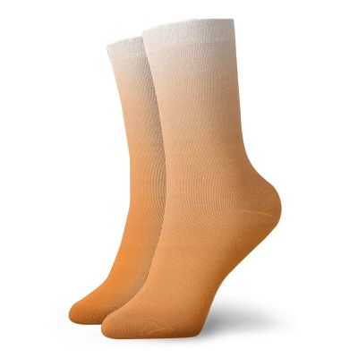 GULTMEE Funky Colorful Cushion Sport Socks,Sunset Summer Inspired Orange Colored Modern Abstract Design Work Of Art Print,Athletic Cushioned Running Performance Crew Socks For Men/Women, -12 inch